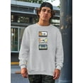 thumbnail image 2 of Mix Tape Viii Sweatshirt Men -June Erica Vess Designs, Male Small, 2 of 4