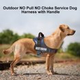 thumbnail image 4 of Arnés para perros, chaleco para perros de servicio, chaleco para perros sin tirones ni estrangulamiento para entrenar caminar trotar MFZFUKR CPB-US-XAH222-3, 4 of 5