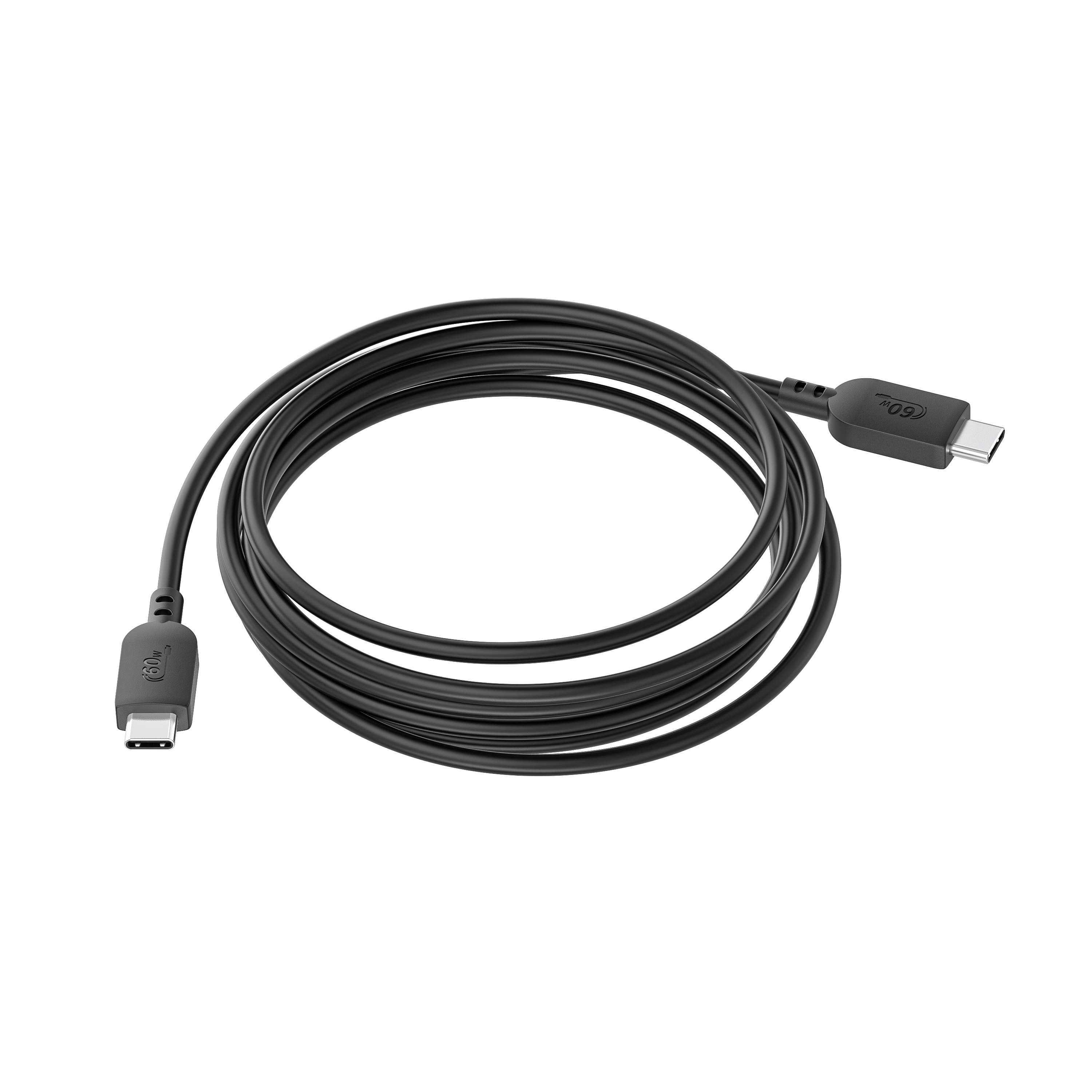 onn 10ft USB-C to USB-C Fast Charging Cable, Black photo 3