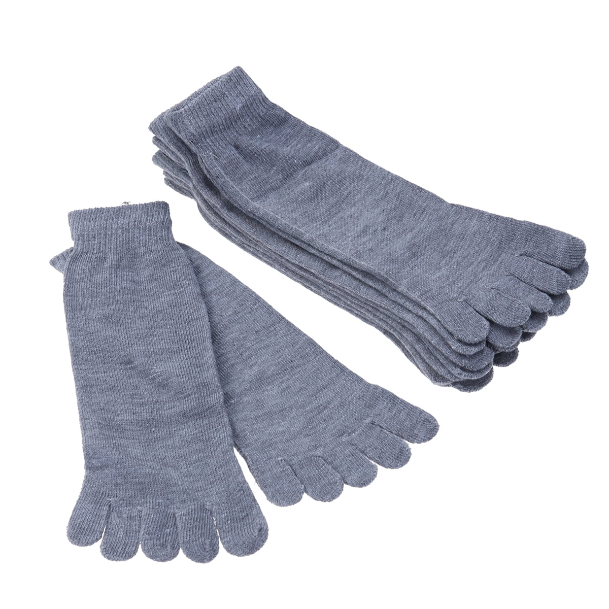 Pairs Fashion Men Socks Cotton Middle Tube Five Finger Socks Toe