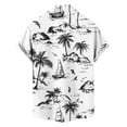 thumbnail image 5 of Gamivast Mens Beach Shirts Sailboat Print Short Sleeve Button Down Tropical Shirts Casual Summer Tees Soft Breathable Holiday Aloha Party Fashion Tops, 5 of 6