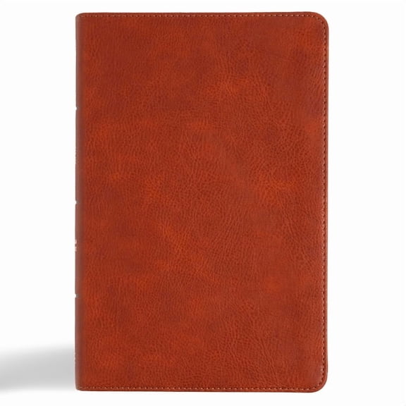 CSB Large Print Personal Size Reference Bible, Digital Study Edition, Burnt Sienna Leathertouch, Indexed, (Hardcover)