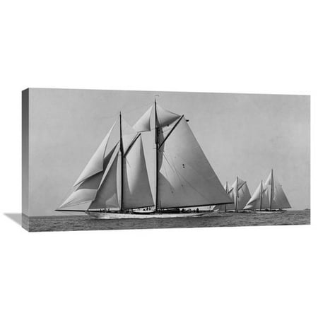 - Global Gallery 'Schooner Race' by Edwin Levick Photographic Print on Wrapped Canvas
