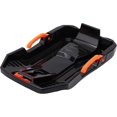 thumbnail image 1 of Snow Sled, Kids Toboggan Sled, Single Person Sled, Pull Rope Handle, Winter Sledding Gear, Outdoor Winter Activity, Black, 1 of 4