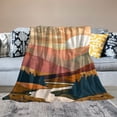 thumbnail image 2 of Pratyus Sunset Mountain Range River Throw Blankets Cozy Soft Fuzzy Plush Home Decor Gifts All Seasons 60x80in, 2 of 6