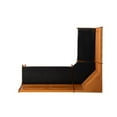 thumbnail image 4 of Linon Faux Leather Cushion Set for Chelsea Nook in Black (Nook NOT Included), 4 of 14