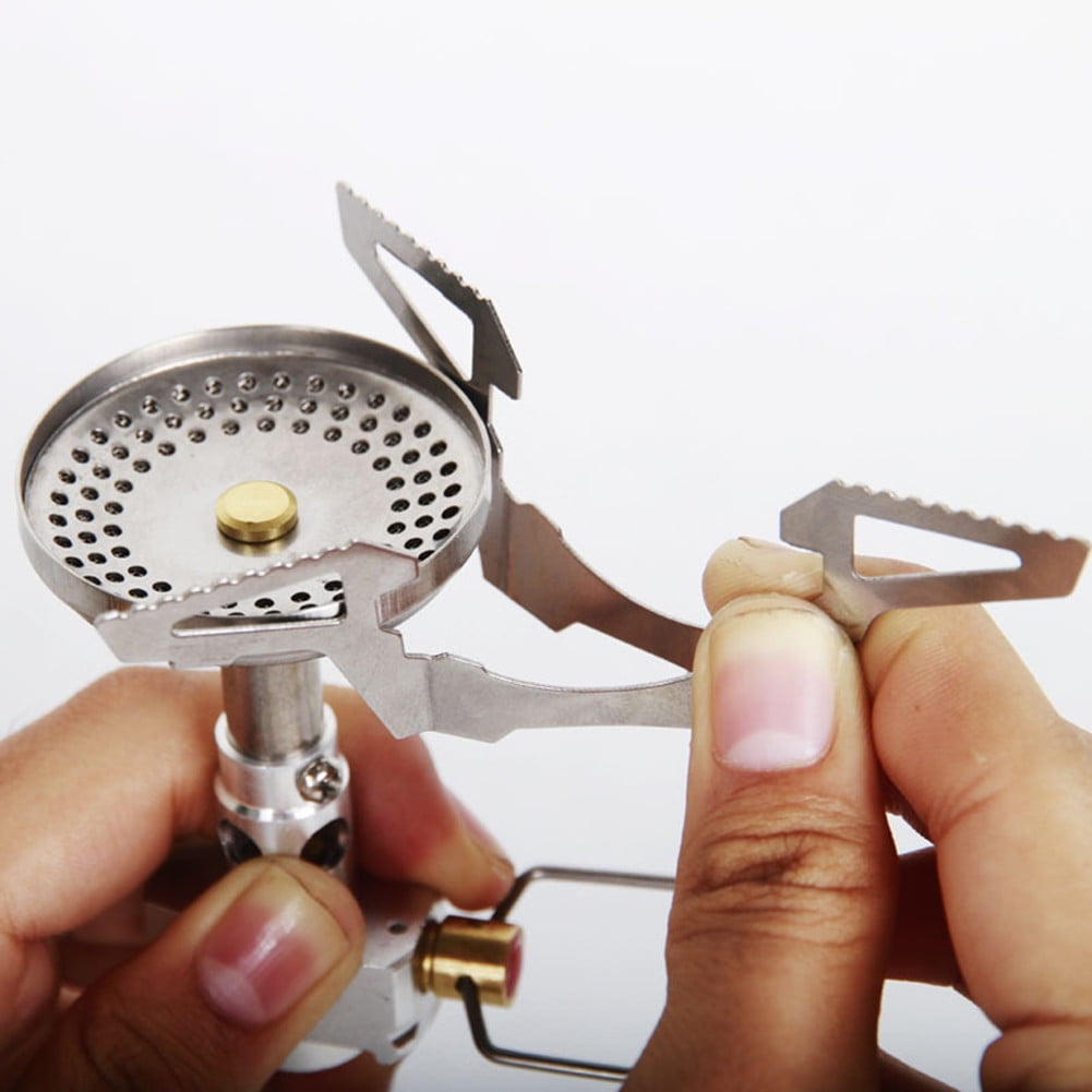 Mini Backpacking Stove - Portable Camping Stove - Small Backpack Camp Stove Single Burner Accessory