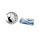 thumbnail image 5 of Arte De Pared Con Silueta De Gato Y Alfombra Inspirada En El Océano Para Decoración Del Hogar. Regalo único Para Amantes De Los Gatos Y Sala De Juegos Infantil., 5 of 8