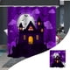 thumbnail image 4 of Cortina de ducha de Halloween, tela impermeable, decoración de Halloween con castillo aterrador, decoración de Halloween para el baño, suministros para fiestas de Halloween, cortina de ducha., 4 of 8