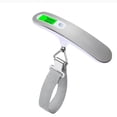 thumbnail image 2 of Aodebiao Portable Digital Luggage Scale with Backlit LCD, 50kg Electronic Hanging Hook Scale for Travel Suitcase, Shipping, Kitchen, Tare Function, Nylon Strap, Compact Handheld Weighing Device, 2 of 4