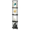 thumbnail image 6 of Furinno TURN-N-TUBE Wood 5 Tier Corner Display Rack in Black/Gray, 6 of 7
