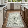 thumbnail image 5 of Wonnitar 3'x5' Boho Tribal Entryway Rug, Washable Area Rug for Kitchen Non Slip Stain Resistant, Low Pile Vintage Oriental Throw Rug for Bedroom Bathroom Laundry Room, Light Gray, 5 of 7