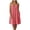 Red, variant on Women's Gingham Midi Dresses Sleeveless Button Front A-Line Sundress with Adjustable Spaghetti Straps for Casual Vacation Beach