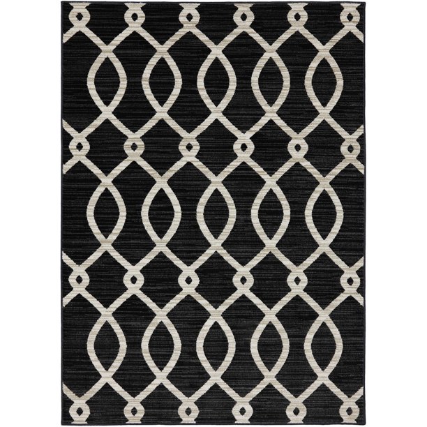 Mohawk Home Strada Woven Area Rug, Black