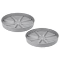 thumbnail image 1 of Uxcell 6 Inch Plant Saucers Tray, Durable Plastic Round Flower Pot Drip Tray, White 2Pcs, Grey 11.8 Inch, 1 of 5