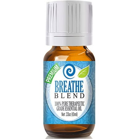 Healing Solutions - Breathe Blend Oil (10ml) 100% Pure, Best Therapeutic Grade Essential Oil - (Best Essential Oil Blends For Massage)