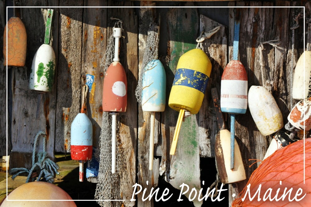 Pine Point, Maine, Buoys, Photography (24x36 Giclee Gallery Art Print