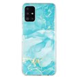 thumbnail image 6 of Allytech Compatible with Samsung Galaxy A71 4G Case [Not for 5G], Marble Design Series Case for Women Boys Girls Soft Slim TPU Shockproof Cover for Samsung Galaxy A71 4G 2020, Green Marble, 6 of 6