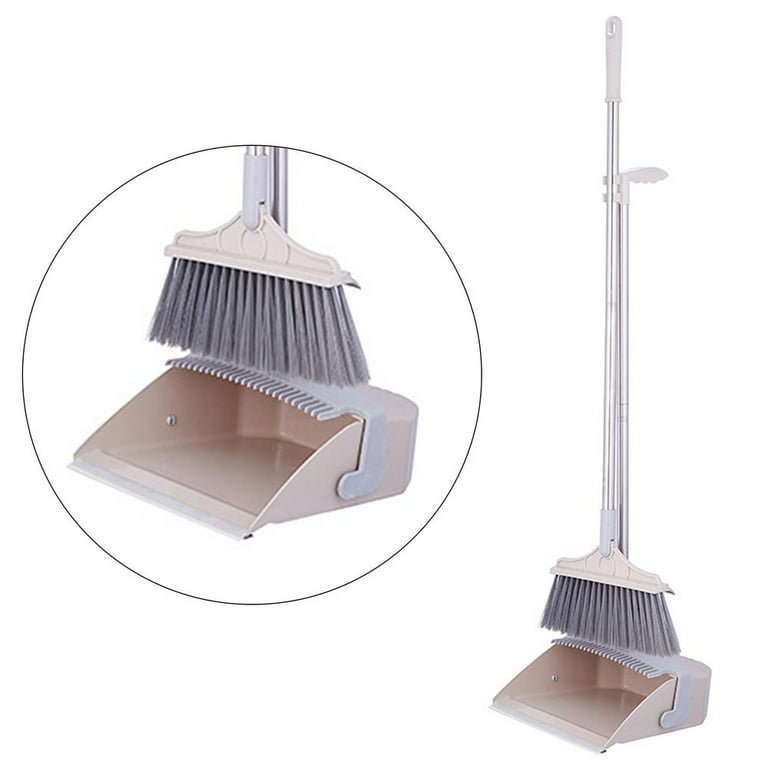 Household Broom And Dustpan Set, Durable Sweeping Broom And Dustpan With  Long Handle, Creative Dustpan With Comb Tooth, Floor Cleaning Tool, For Home  Office School Dorm, Cleaning Supplies, Cleaning Gadgets, Back To
