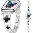 thumbnail image 4 of REQO Compatible with Apple Watch Ultra Band 38MM 40MM 41MM 42MM 44MM 45MM 46MM 49MM Series 10 9 8 7 6 5 4 3 2 1 Smartwatch wistband Bracelet Strap Lucky clover Bracelet iWatch Band for Women(45MM), 4 of 6