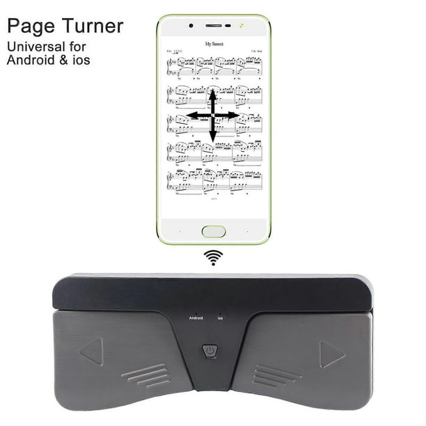 Pedal ABS con control inalámbrico inteligente y cambiador de páginas compatible con Bluetooth