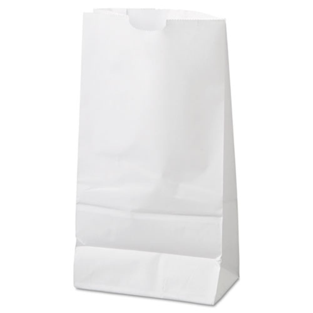 Choice 6 3/4 x 8 1/2 Peck Country Fresh - Sophomore Apple White Kraft  Paper Produce Market Stand Bag with Handle - 500/Case