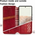 thumbnail image 2 of Dteck for Google Pixel 6 Case, Premium PU Leather Flip Folio Wallet Shockproof Case with Card Slot Magnetic Closure Cover, red, 2 of 7