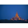 thumbnail image 2 of Zuckerman, Jim 18x13 Black Ornate Wood Framed with Double Matting Museum Art Print Titled - Myanmar, Bagan Twilight on Ananda Temple, 2 of 4