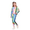 thumbnail image 7 of Arshiner Girls Tie Dye Dance Outfit 2 Piece Athletic Clothing Sets Kids Clothes Sweatshirt and Sweatpants 10-11 Years, 7 of 7