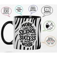 thumbnail image 3 of Inkdotpot Work Hard In Silence Let Your Success Be Your Noise 11 Oz Ceramic Coffee Mug Positive Quotes Employee Boss Coworkers Birthday GIft-Black, 3 of 6
