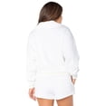 thumbnail image 6 of Celebrity Pink Women's Quarter Zip Pullover Sweatshirt, Sizes XS-XXXL, 6 of 9