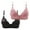 Black, variant on 2 Pack Wireless Bras for Women Petal Wave V-Neck Push Up Bra Breathable Comfort Everyday Bras with Rhinestone Deco and Adjustable Straps Beige XL