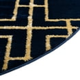 thumbnail image 6 of Rugs.com Marilyn Monroe™ Glam Trellis Collection Rug – 4' x 6' Oval Navy Blue Gold Medium Rug Perfect For Living Rooms, Large Dining Rooms, Open Floorplans, 6 of 8
