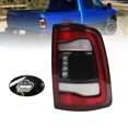 thumbnail image 2 of NURATIT LED Tail Lights Assembly Compatible For 2019-2024 Dodge Ram 2500 3500 with Blind Spot Black Bezel Rear Brake Lights (Right Driver Side) Replace 68361722AH, 2 of 7