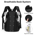thumbnail image 4 of 25L Unisex Backpack Lightweight Multi-Pocket Daypack for School,Work,Hiking,Travel, Black - B930, 4 of 9
