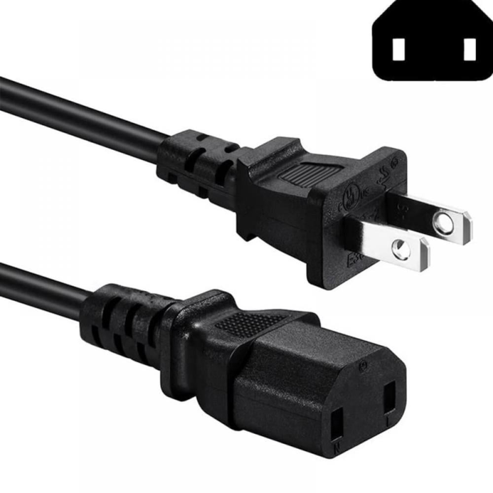 2 Prong AC Power Cord Cable Sony PS4 Pro Playstation 4 Pro, Xbox One, 360 Slim, 360 E - Walmart.com
