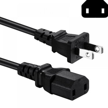 5FT 2 Prong  Power Cord Cable for  PS4 Pro , Xbox One, Xbox 360 Slim, 360 E