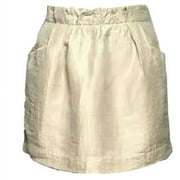 J. Crew Collection 00 Zero Linen Blend Charter Skirt Beige Women Extra Small NEW