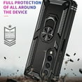 thumbnail image 6 of Designed for Samsung Galaxy Z Fold 4 5G Case, Military Grade Protective Phone Case Cover with Enhanced Metal Ring Kickstand [Support Magnet Car Mount] Compatible with Z Fold 4 5G, Black, 6 of 9