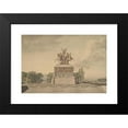 thumbnail image 2 of Leo Von Klenze 24x18 Black Modern Framed Museum Art Print Titled - Design for a Monument of the Victory of Waterloo (1815), 2 of 5