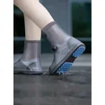 thumbnail image 2 of 1 par de botas de lluvia gruesas e impermeables para mujer, modernas fundas antideslizantes para botas de lluvia hechas de material TPE, adecuadas para días lluviosos, senderismo, trabajo al aire., 2 of 4
