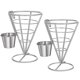 thumbnail image 1 of 2 Pcs French Fries D Et C Dip H Snack Appetizer Serving Rack Display Baskets For Kit Restnt, 1 of 5