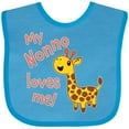 thumbnail image 3 of Inktastic My Nonno Loves Me- Cute Giraffe Boys or Girls Baby Bib, 3 of 4