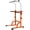 Orange, variant on Adjustable Height Iron Multi-Function Power Tower Dip Station, with PU Elbow Protection Pads for Home Gym Strength Training, Orange