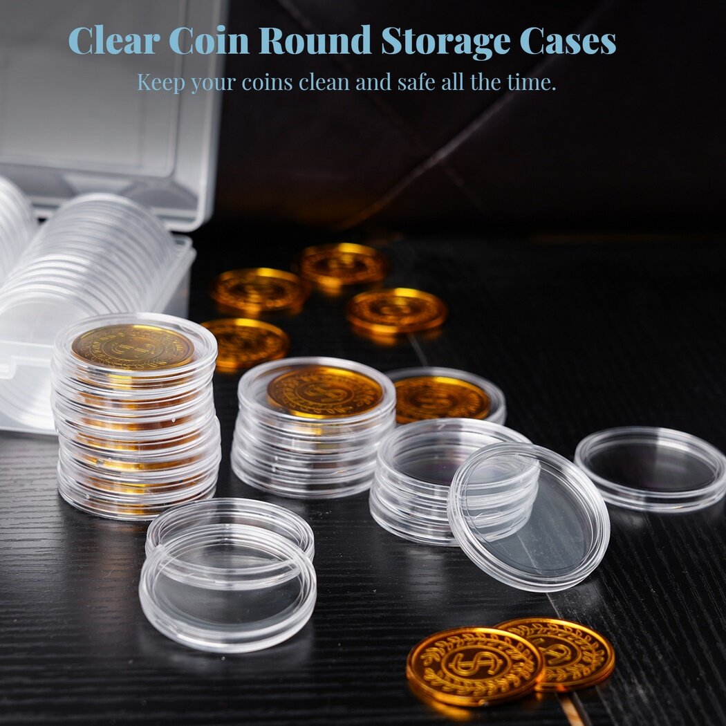 Plastic Clear Round Capsule Box Collection Holder Case Storage For 40mm Coins 4523f992 34a9 40f5 Aee3 4bd674f9f5d9.b1b54aa0393322fce0f5e59f66c54901