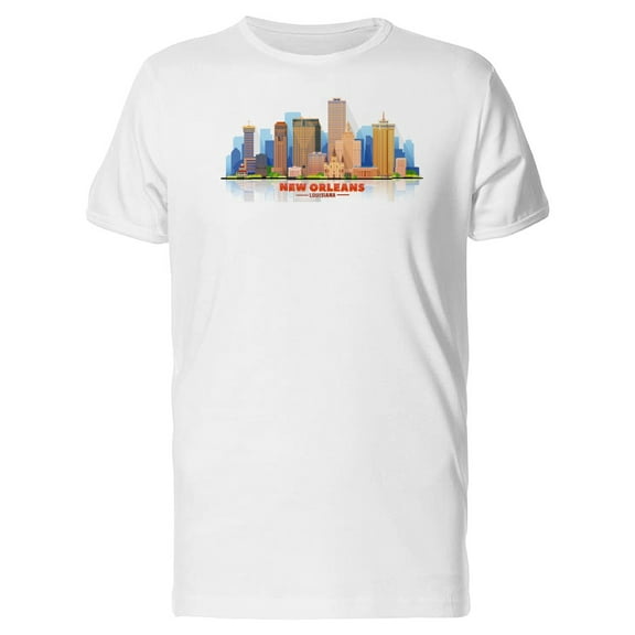 City Of New Orleans Illustration T-Shirt Men -Image by Shutterstock, Male x-Large