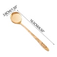 thumbnail image 2 of shyuyusa Daily Home Western Food Pure Copper Long Handle Pattern Spoon Soup Ladle Durable Kitchen Tableware, 2 of 5