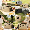 thumbnail image 2 of Smart Cooler Bag with Temperature Display, 14L Insulated Lunch Bag for Work & Camping, Leakproof Thermal Tote with Tri-Color Temp Indicator, Water-Resistant Picnic Bag for Beach & Hiking, Gray, 2 of 8