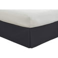 thumbnail image 4 of 100% Egyptian Cotton 1000 Thread Count 1Pcs Luxury Hotel Quality Box Pleated Bed Skirt 15" Inch Drop, King Size (78"X80") Inch, Black Solid, 4 of 6