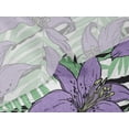 thumbnail image 5 of oneOone Velvet Lavender Fabric Leaves & Flower Diy Clothing Quilting Fabric Print Fabric By Yard 58 Inch Wide, 5 of 5